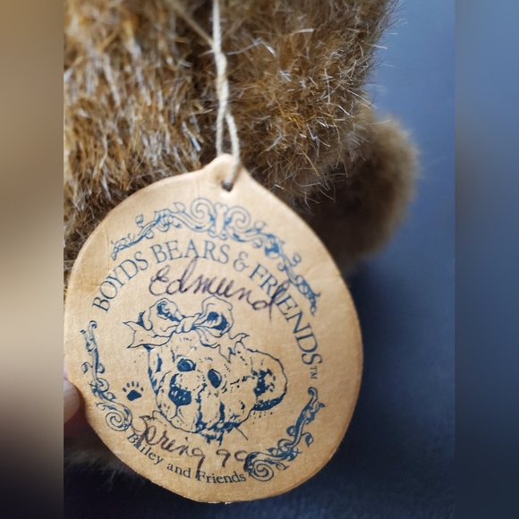 Edmund T Bear Plush Brown Teddy Bear Toy Vintage Moveable Joints - Picture 3 of 6